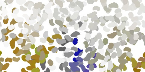 Light gray vector texture with memphis shapes.