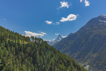 Fototapeta na wymiar Mattertal und Matterhorn