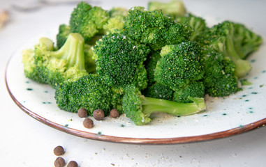 broccoli on a plate