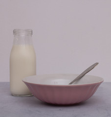 bowl and milk
