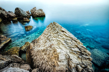 "Hidden under stone scales, Dragon of the Quiet Bay... awaits". Taken in beautiful Brela - Croatia.