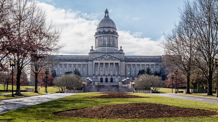  Kentucky State Capitol building. Frankfort, KY, USA.
