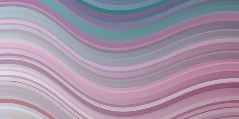 Light Green, Red vector template with lines. Colorful illustration in circular style with lines. Pattern for busines booklets, leaflets