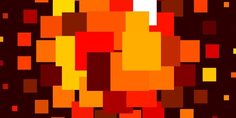 Light Orange vector template in rectangles. Rectangles with colorful gradient on abstract background. Pattern for commercials, ads.