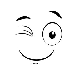 Obraz premium Cartoon faces. Expressive eyes and mouth character expressions. Caricature comic emotions or emoticon doodle. Isolated vector illustration icon
