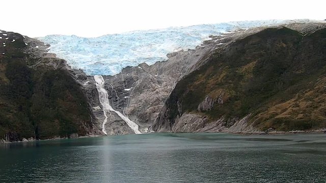 Along the southern tip of South America you'll find many glaciers along the Drake Passage. Here is Romanche Glacier, located west of Ushuaia, Argentina, just across the border in Chile. 