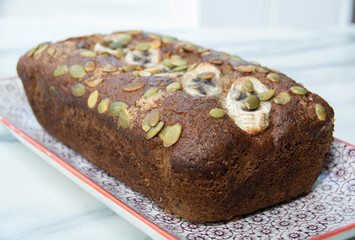 Banana cake loaf