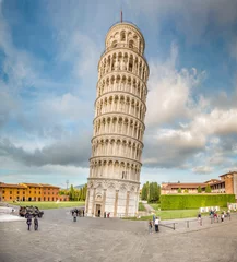 Fotobehang De scheve toren View of the Leaning Tower of Pisa