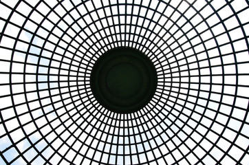 Steel dome from beneath