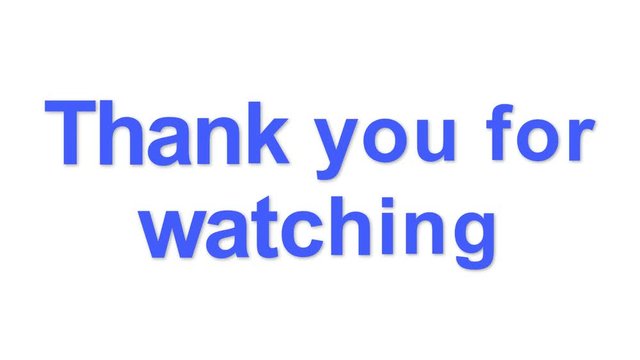 Thank you for watching animation motion graphic. animated royalty free stock footage. 4K video.