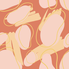 Obraz na płótnie Canvas Seamless abstract pattern with different shapes.
