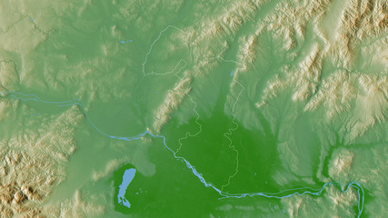 Trnavský, Slovakia - outlined. Physical