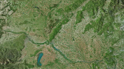 Trnavský, Slovakia - outlined. Satellite