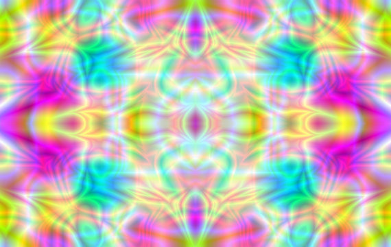 multi-color light play symmetrical seamless tile pattern