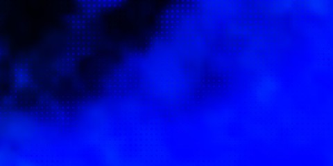 Light BLUE vector backdrop with dots. Colorful illustration with gradient dots in nature style. Pattern for wallpapers, curtains.