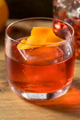 Refreshing Boozy Gin Negroni Cocktail