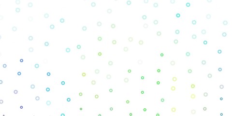 Light blue, green vector pattern with spheres.