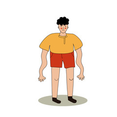 Fototapeta premium the man is weak. overwork. Vector illustration in hand-drawn style.