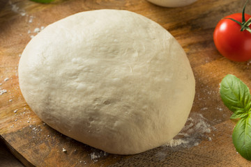 Homemade PIzza Dough and Ingredients