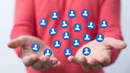 internet net and data digital concept teamwork.