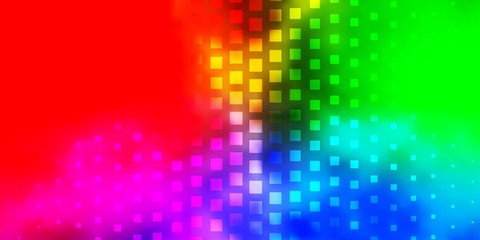 Obraz premium Light Multicolor vector template with rectangles. Colorful illustration with gradient rectangles and squares. Best design for your ad, poster, banner.