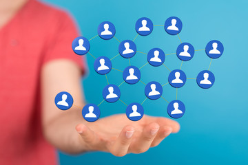 organization chart team concept networking group