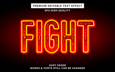 fight text effect