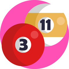 Pool Billiard Gaming icons set vector illustration video-games games console gamer