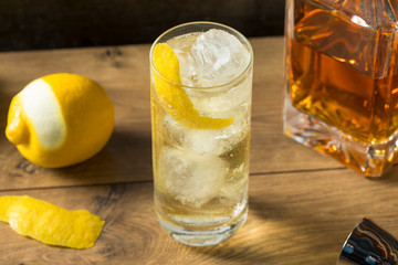 Alcoholic Whiskey and Soda Highball