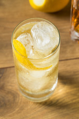 Alcoholic Whiskey and Soda Highball