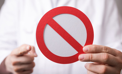 warning stop sign attention symbol