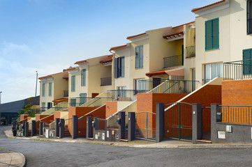 Fototapeta na wymiar Modern apartment residential buildings Madeira