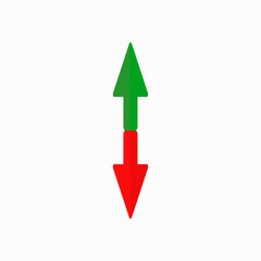 Set arrows icon isolated on white background. Vector illustration. Eps 10.