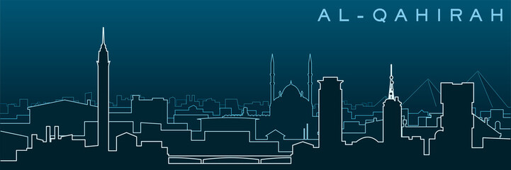 Cairo Multiple Lines Skyline and Landmarks