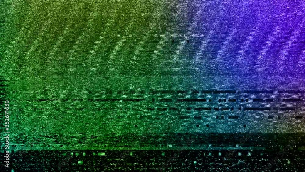 Aufkleber digital noise screen no signal glitch strobe abstract background