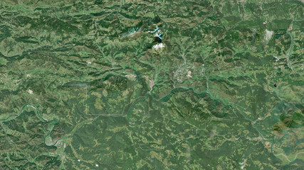 Zasavska, Slovenia - outlined. Satellite