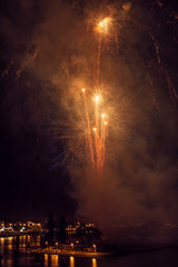 fireworks over the river