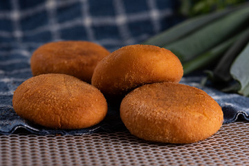 Fried cassava dumpling. Brazilian snacks