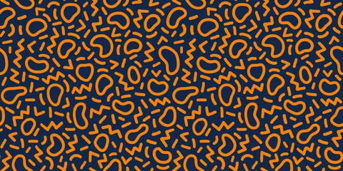 Gordijnen Kleurrijk naadloos geometrisch patroon. Moderne abstracte achtergrond. Hipster Memphis-stijl. © Oleksandra