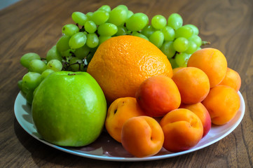 fresh fruits collected from my garden