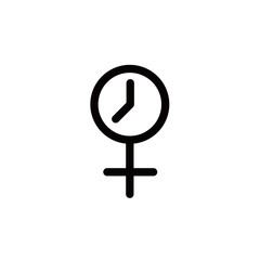menopause line icon, vector illustration