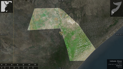 Jubbada Dhexe, Somalia - composition. Satellite