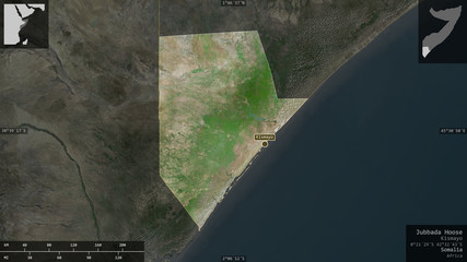 Jubbada Hoose, Somalia - composition. Satellite