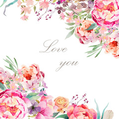 delicate floral frame