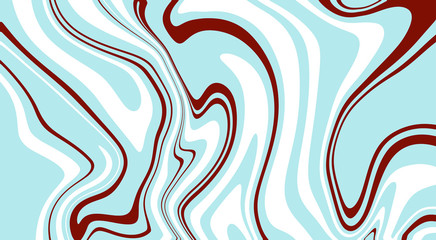 Colorful marble vector texture. Abstract liquid wavy background. Optical illusion motion striped 3d effect.