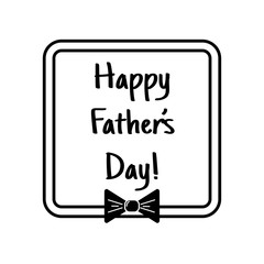 Greeting card template for Father Day. Vector illustration EPS 10