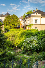 Picturesque historic town. Historic houses in the center of Kutna Hora in the Czech Republic, Europe. UNESCO World Heritage Site.