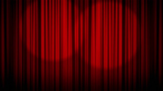 Red Curtain Animation, Background, Loop, 4k
