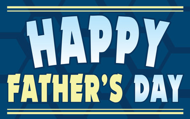 Happy Father's Day Banner blue