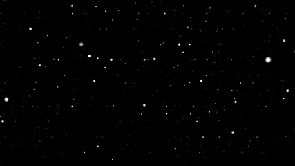 Snowfall blur overlay isolated in black background